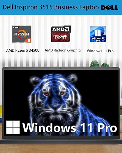 Miniatura 2 de Dell Inspiron 3515 - Laptop de negocios, pantalla HD de 15.6 pulgadas, AMD Ryzen 5 3450U, 16 GB de RAM, disco duro de 1 TB, Windows 11 Pro, HDMI,