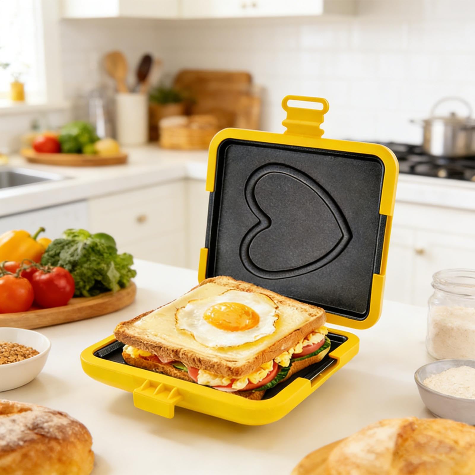 Prensasándwich - Sartén antiadherente plegable