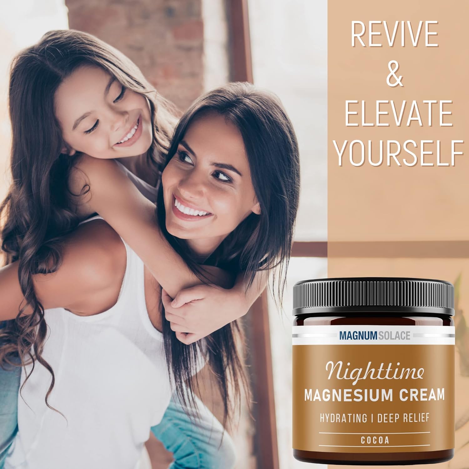 Nighttime Magnesium Cream and Magnesium Lotion - 2 Pack Bundle