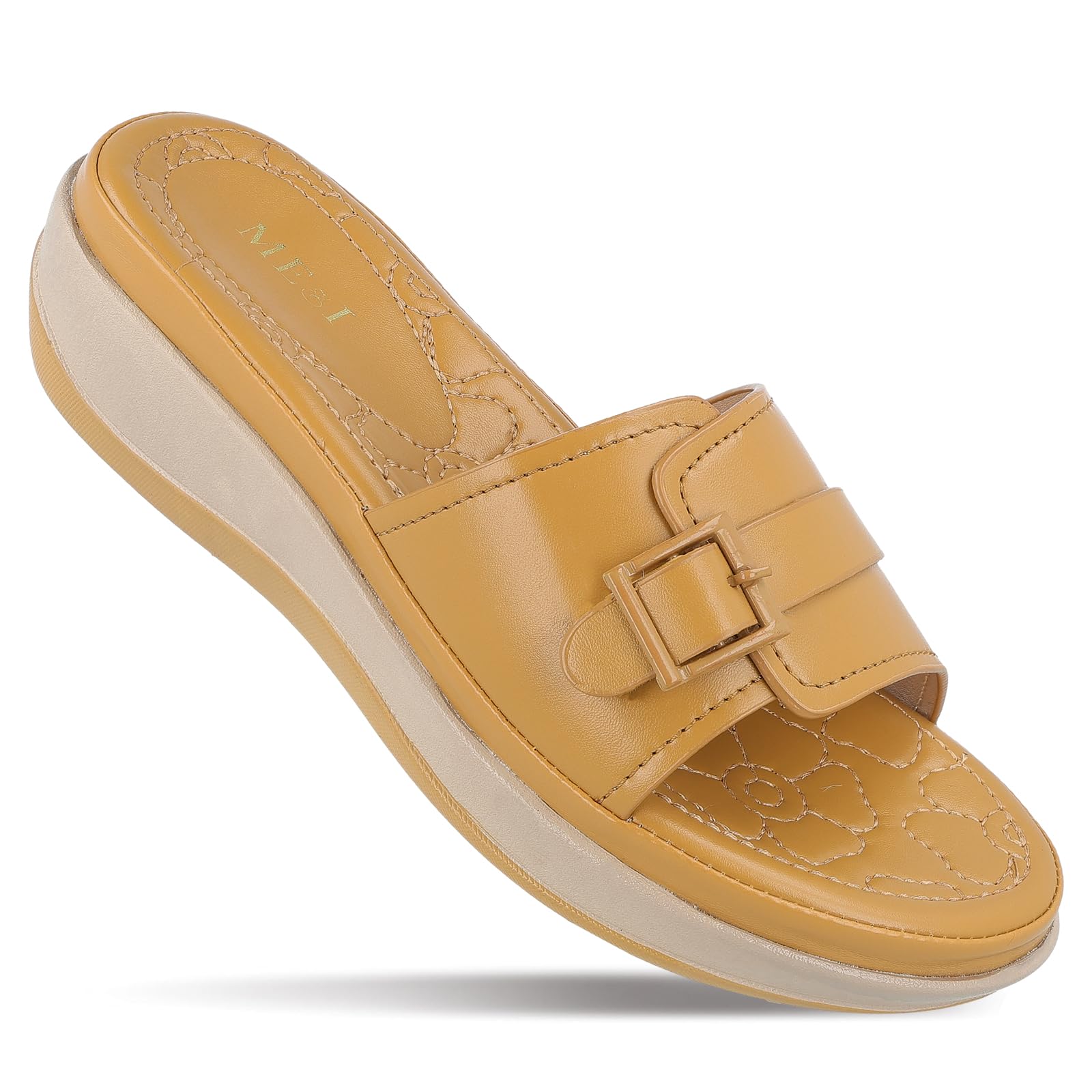 ME & I MI97066 womens comfortable fashion sandals for casual & special occassions - Beige (B0CLDQD91D) Amazon Price History, Amazon Price Tracker
