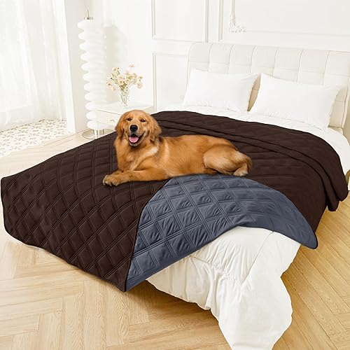 Miniatura 57 de Smiry Manta Impermeable para Cama de Perro 30x70, Manta Suave Reversible para Mascotas, Cubierta Lavable a Prueba de Fugas para Sofá de Gatos y Azul