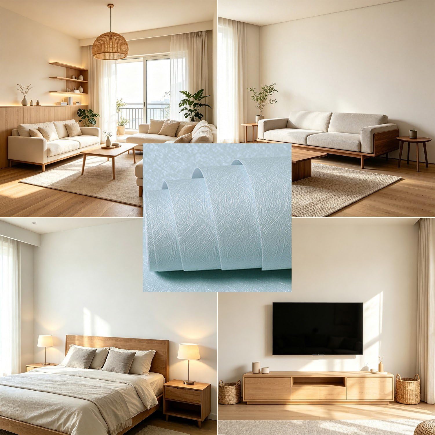 Vinilo Adhesivo Autoadhesivo Pelar y Pegar Removible Impermeable Moderno Papel Pintado para Encimeras Revestimiento de Muebles y Paredes Decoración, Blue, 60cmx5m