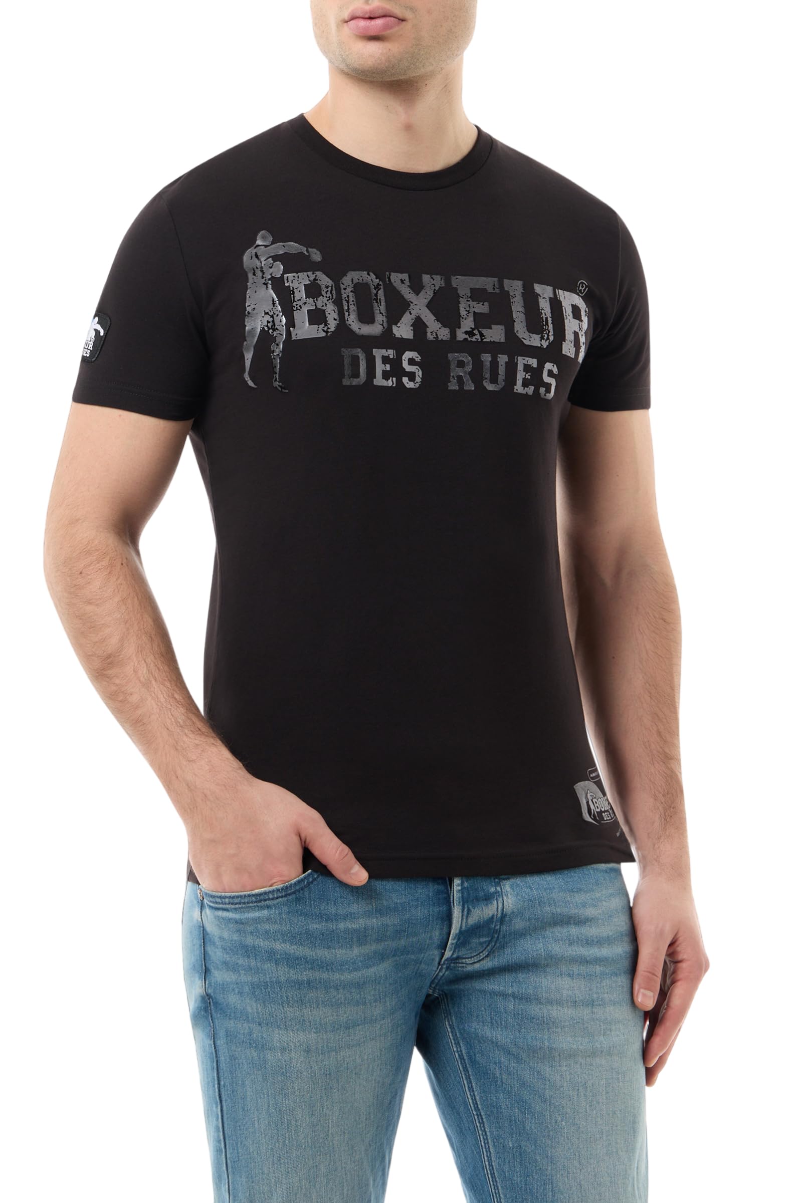 BOXEUR DES RUES T-Shirt Iconica Black e Titanio