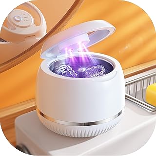 Beser Ultrasonic Retainer Cleaner, 2X Clean, 4X Sterilize, Dental Retainer Cleaner Machine Pod for