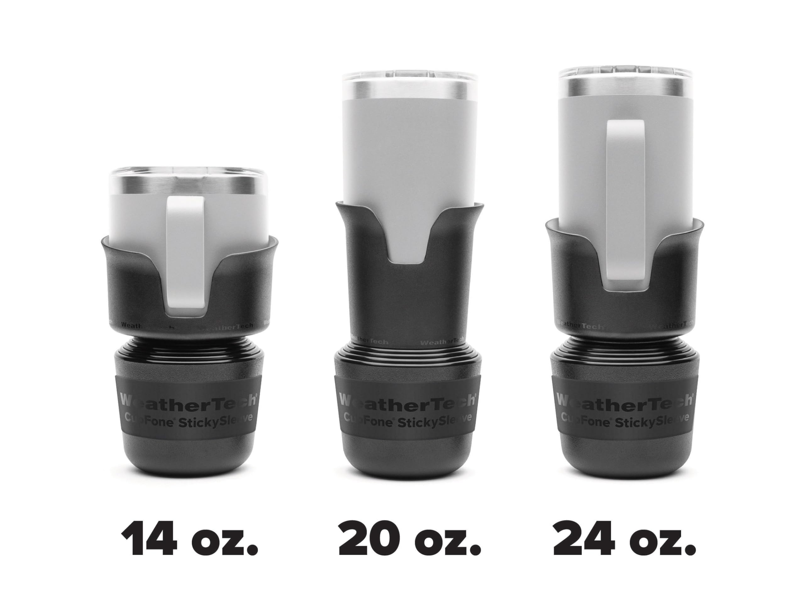 WeatherTech CupCoffee 8AYCC14 - Soporte para taza de café (14 onzas), color negro