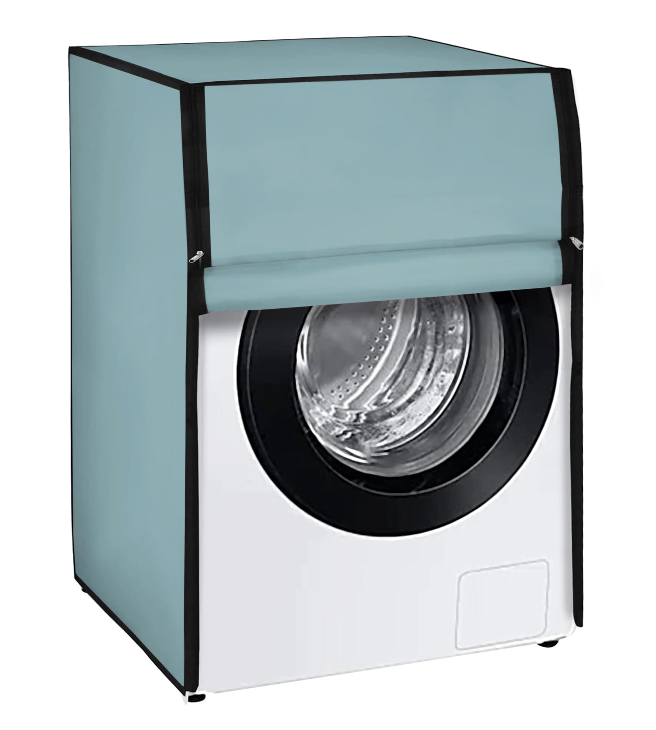 Front Load Washing Machine Cover Suitable For Samsung 6Kg, 6.5Kg, 7 Kg, 7.5Kg, 8Kg, 8.5Kg, 9Kg (66L X 61D X 84H), Waterproof & Dustproof Cover (Grey)