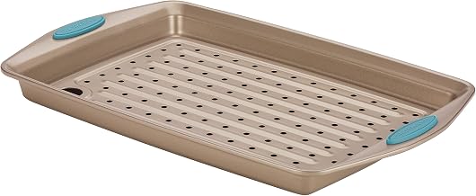 Rachael Ray 47426 Cucina Nonstick Bakeware Baking Sheet, Agave Blue