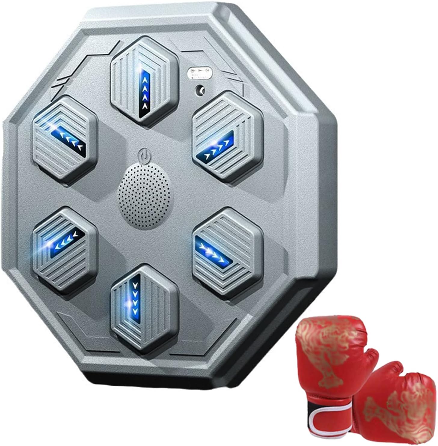 Music Boxing Machine,Boxing Wall Mount Machine with LED Light Effects,Unisex Music Boxing Target for Gym Office and Home