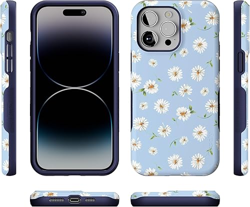 Vista 886 de Casely - Funda para iPhone 14 Pro Max, Viva La Vida, Frida Kahlo Floral Collage, compatible con MagSafe 10 Frida Kahlo Viva La Vida Collage