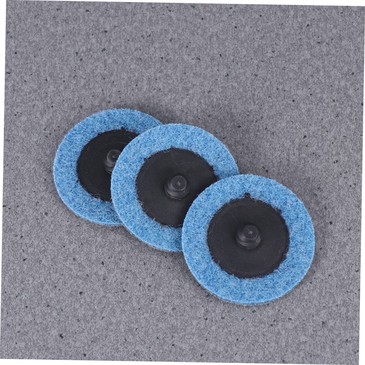 Amosfun 50 Piezas Disco de Lijado de Nylon Almohadilla de Pulido de Lana y Base para Taller y Diy para Metal Color Aleatorio