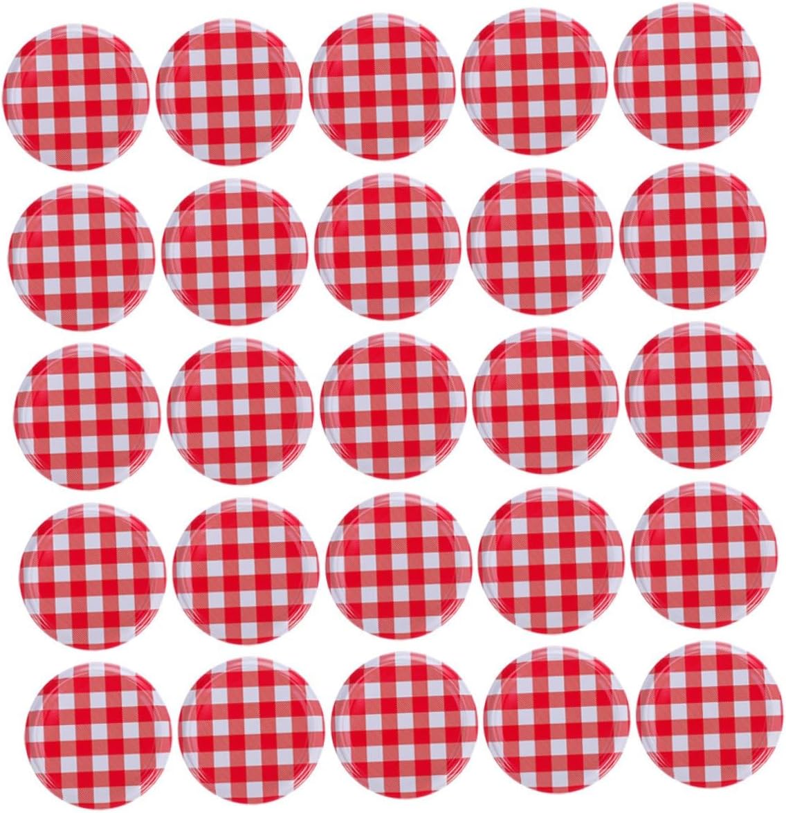 VALICLUD 100pcs Screw Twist Mason Jar Lids Iron Canning Jar Caps for Food Storage and Jam Bottles Wide Mouth Covers Easy-open Reusable Storage Seals