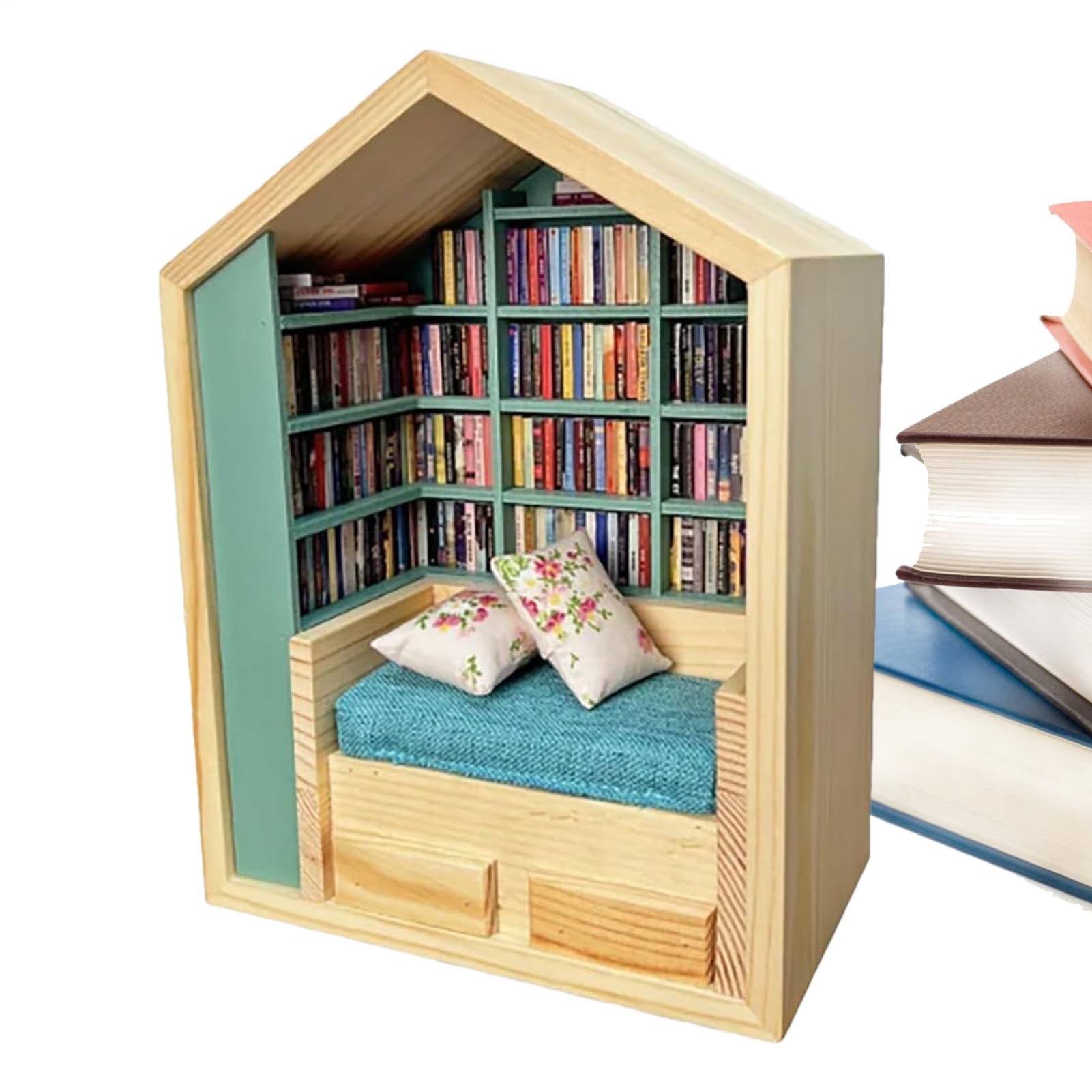 Doudou de bibliothèque en bois : le cadeau parfait pour chambre d'enfant et salon