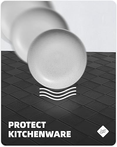 Miniatura 3 de Color&Geometry Alfombras de cocina antideslizantes, juego de 2 alfombras de cocina acolchadas para el suelo, antifatiga, juego de tapetes de cocina