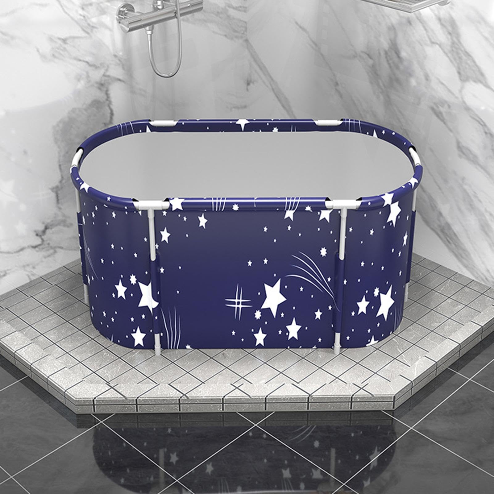 Bañera plegable portátil gruesa para ducha, bañera sólida antideslizante para baño de hielo caliente, hogar, baño, familia, niños, baño, interior y exterior