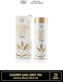 TWG Tea | Golden Earl Grey | Black Tea | Bergamot | Haute Couture Tin, 100g | Gift Set