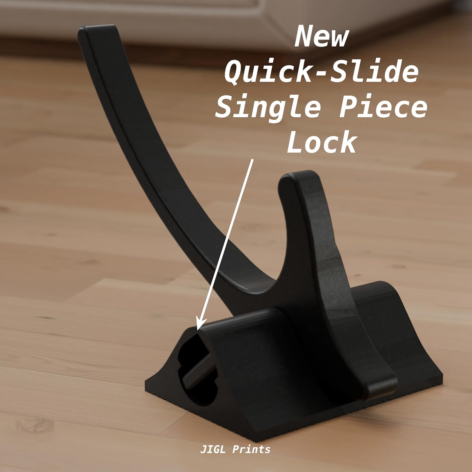 Close-up of the Quick-Slide Single Piece Lock mechanism on the Hip Flexor & Psoas Release Tool V2.