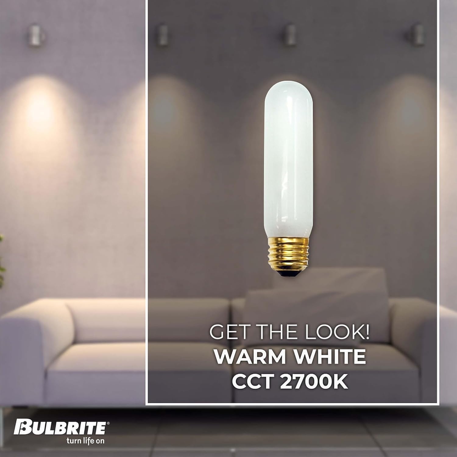 Bulbrite 704060 60T10F 60 Watts E26 Base 2700K (4 Pack)