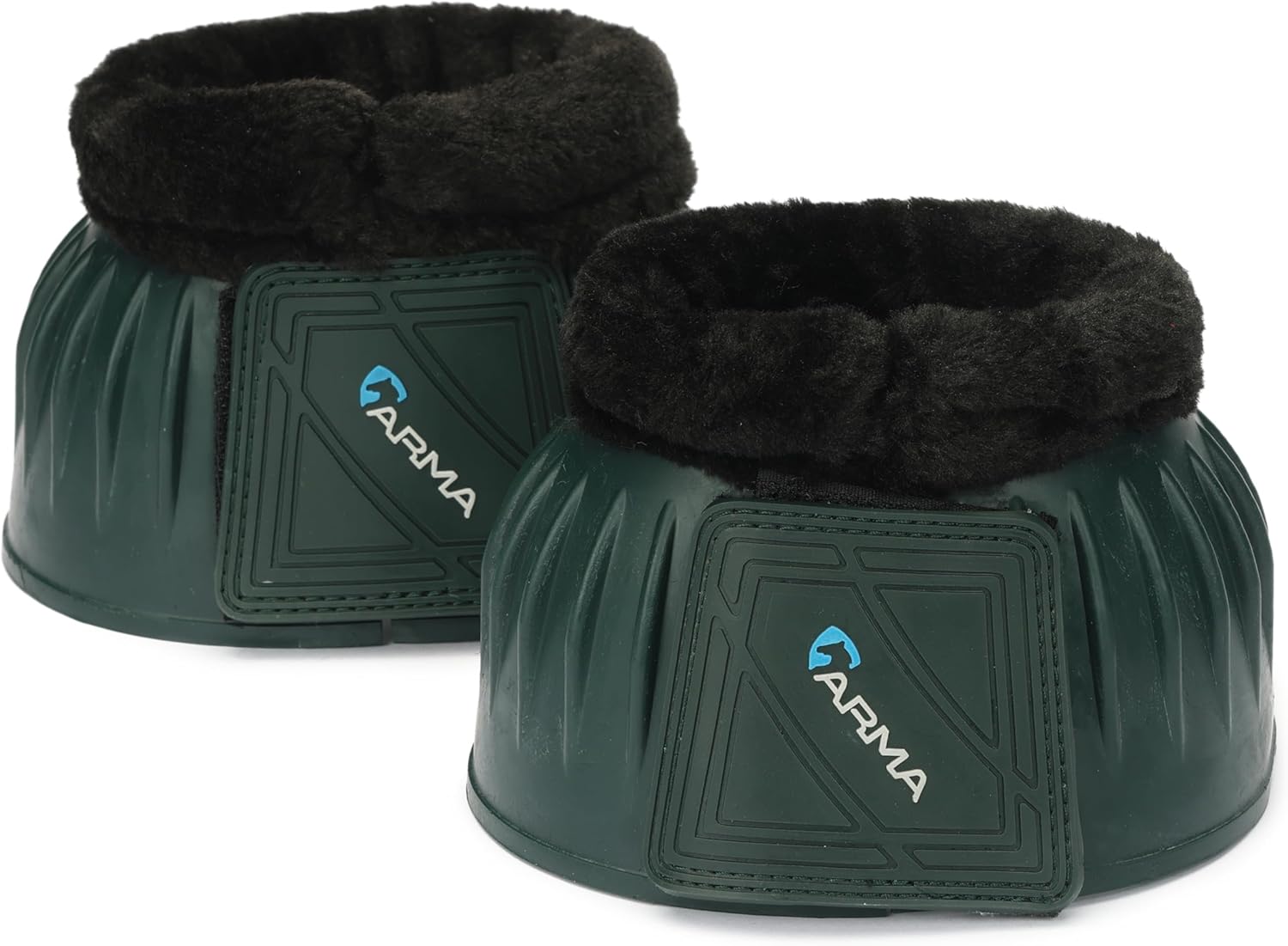 Shires ARMA Fleece Trim Bell Boot (Black, Pony)