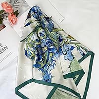 Vista 156 de FONYVE - Pañuelo de satén sedoso de tamaño mediano para mujer, cuadrado, 27.5 x 27.5 pulgadas