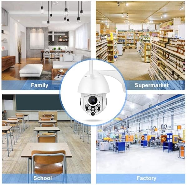 PTZ Camera WIFI 1080P IP Camera 320 Pan110 Tilt Sensore di Movimento Interfono Vocale Bidirezionale 30M Visione Notturna IP66 Impermeabile Messaggio Push