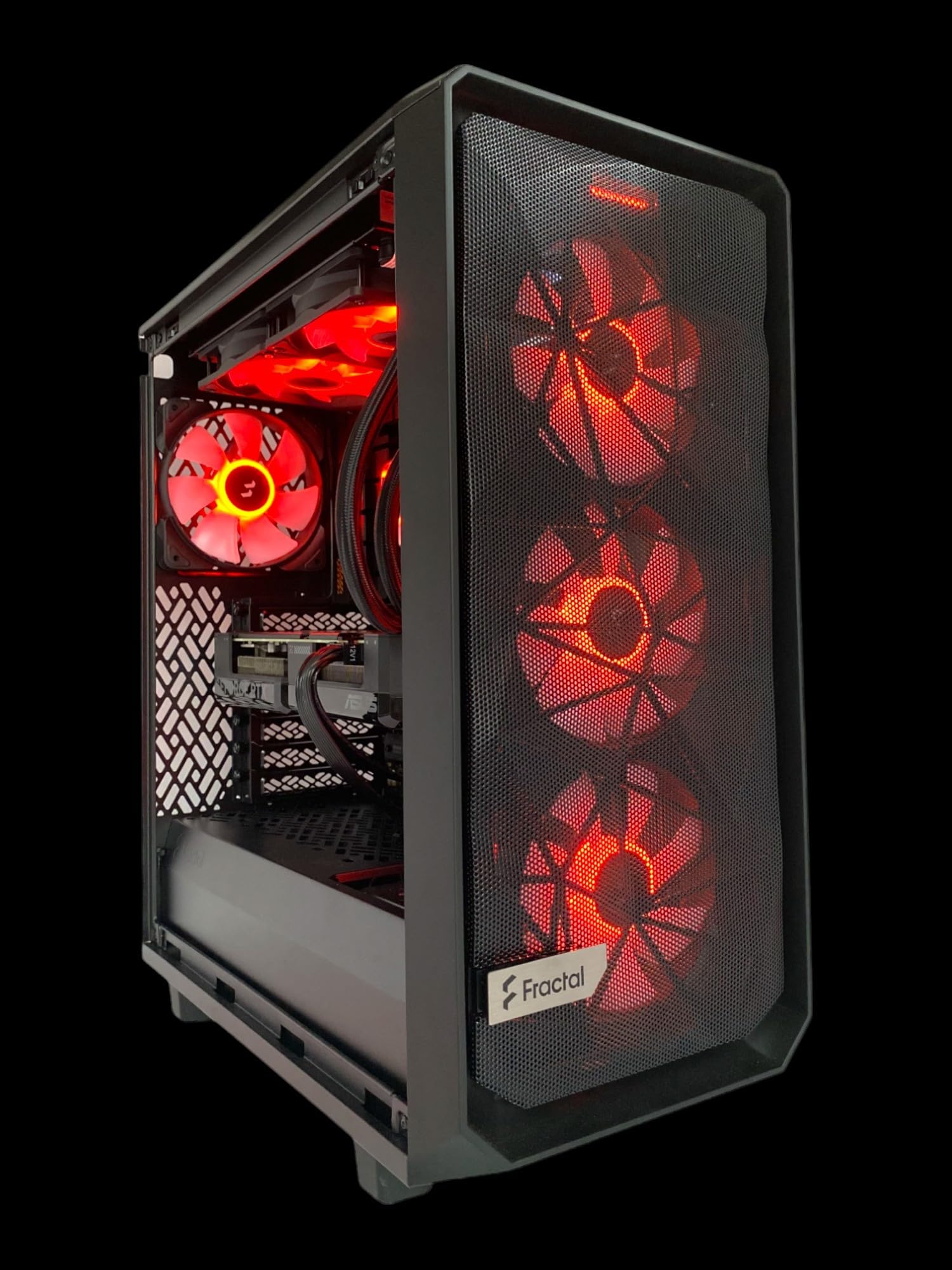 TechCraft AMD Gaming PC, Meshify 2 Compact, Ryzen-7 7800X3D, B650 Plus TUF Gaming, RX7700 XT 12GB, 16GB DDR5