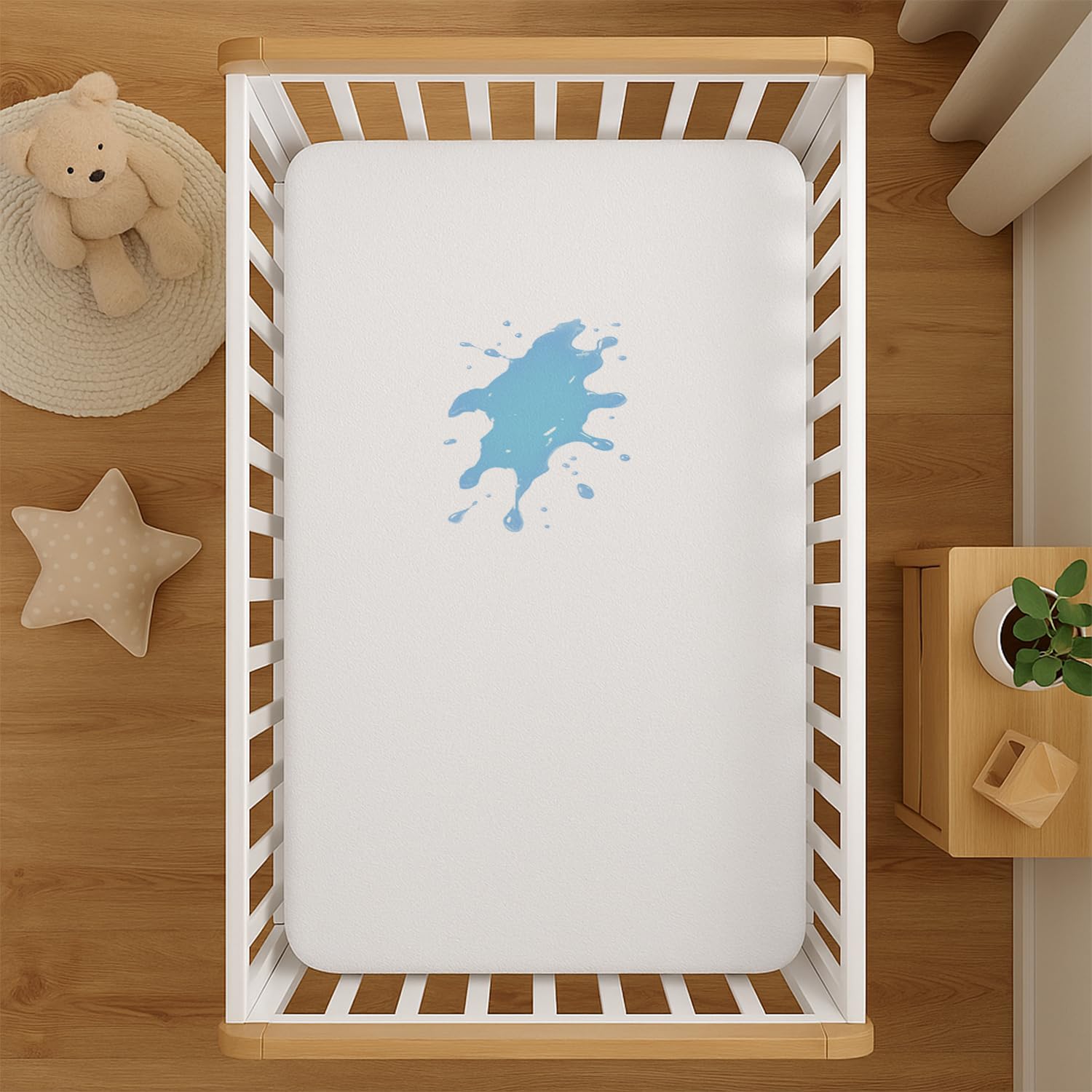 Lakhmaali Terry Cotton Cot Mattress Protector 60x120 cm –...