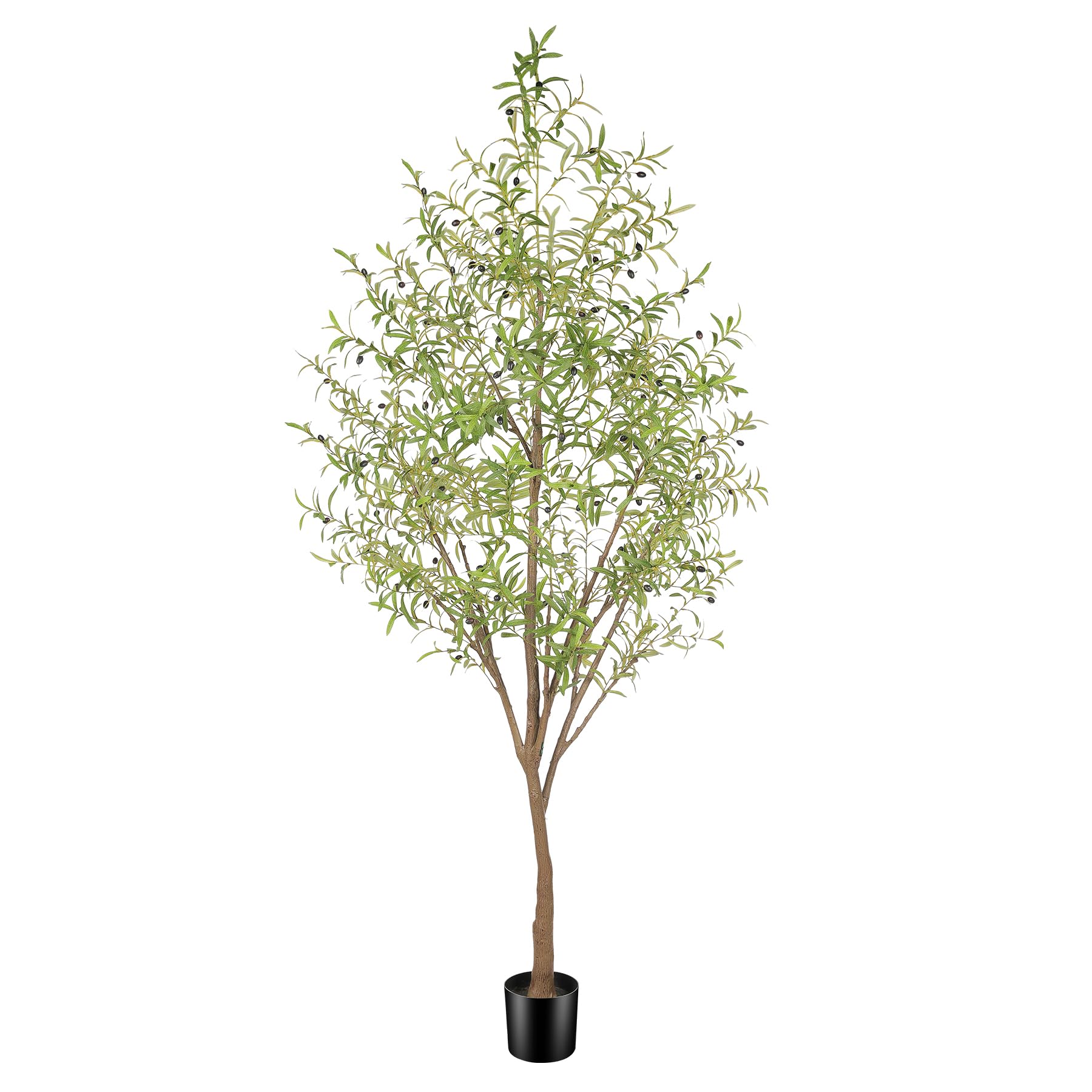 Faux Olive Tree 9FT Olive Trees Artificial Indoor Tall Fake Tree with Realistic Leaves Fruits for Home Office