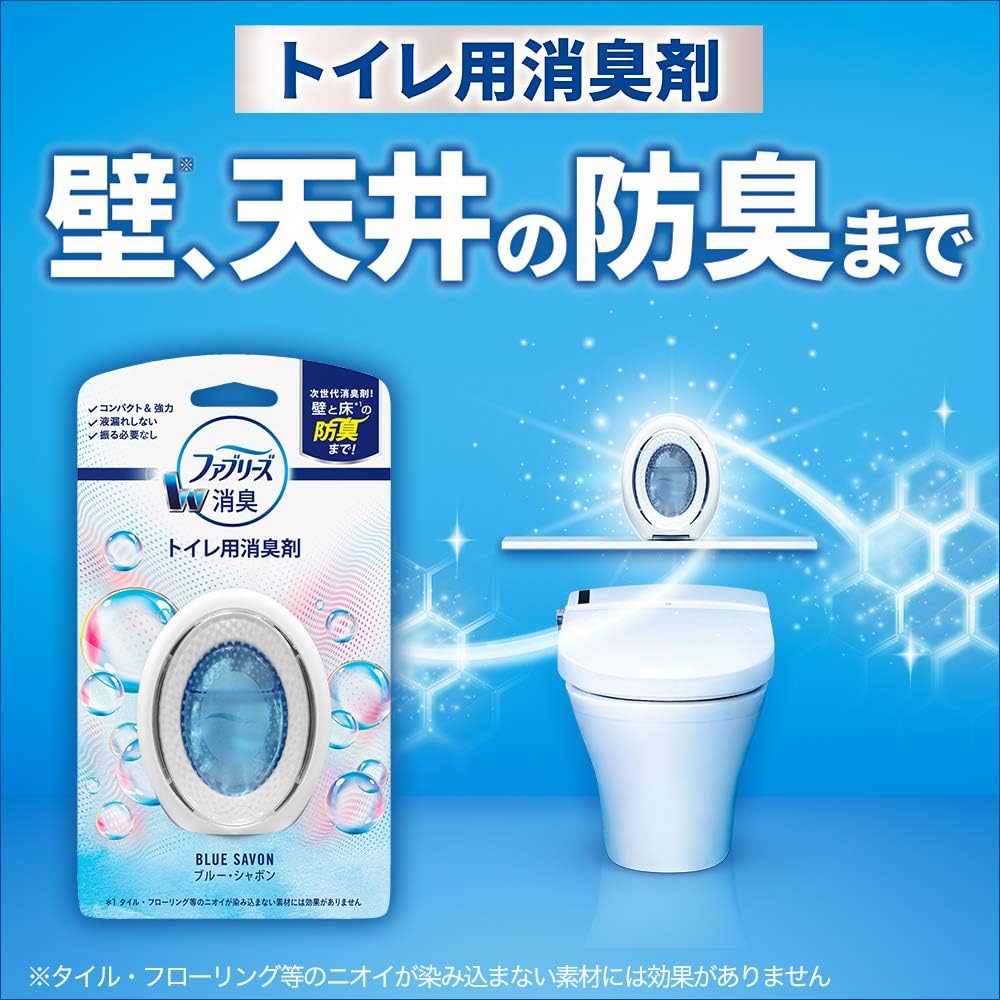 Amazon ファブリーズ 消臭芳香剤 トイレ用 ブルー シャボン 6ml ファブリーズ トイレ洗剤