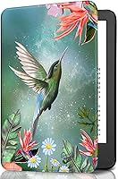 Vista 69 de Funda para Kindle básico de 6 pulgadas (11.ª generación), múltiples ángulos, piel sintética, delgada, con función de encendido y apagado automático