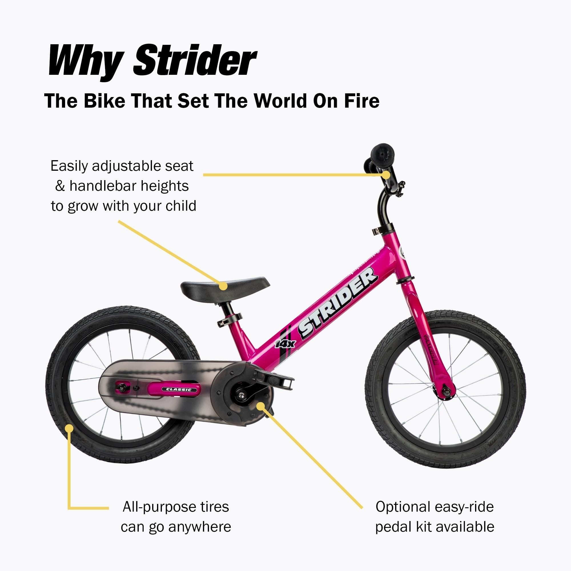 STRIDER 14X フューシャピンク？ BMX 直接引渡限定 【公式通販】
