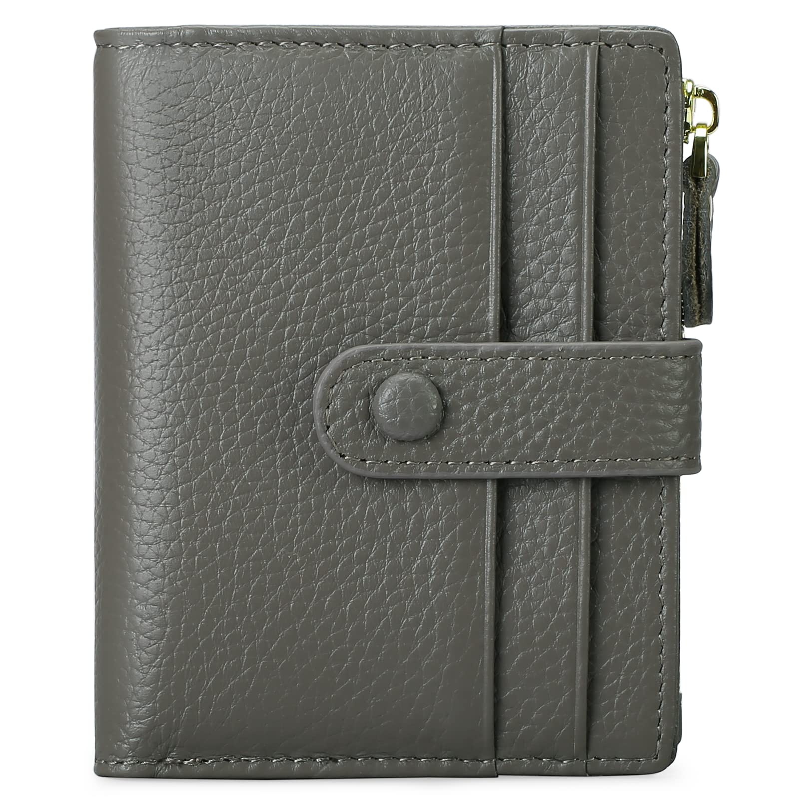 FALAN MULE Small Wallets for Women RFID Blocking Slim Bifold Leather Womens Wallet with Zipper Coin Purse