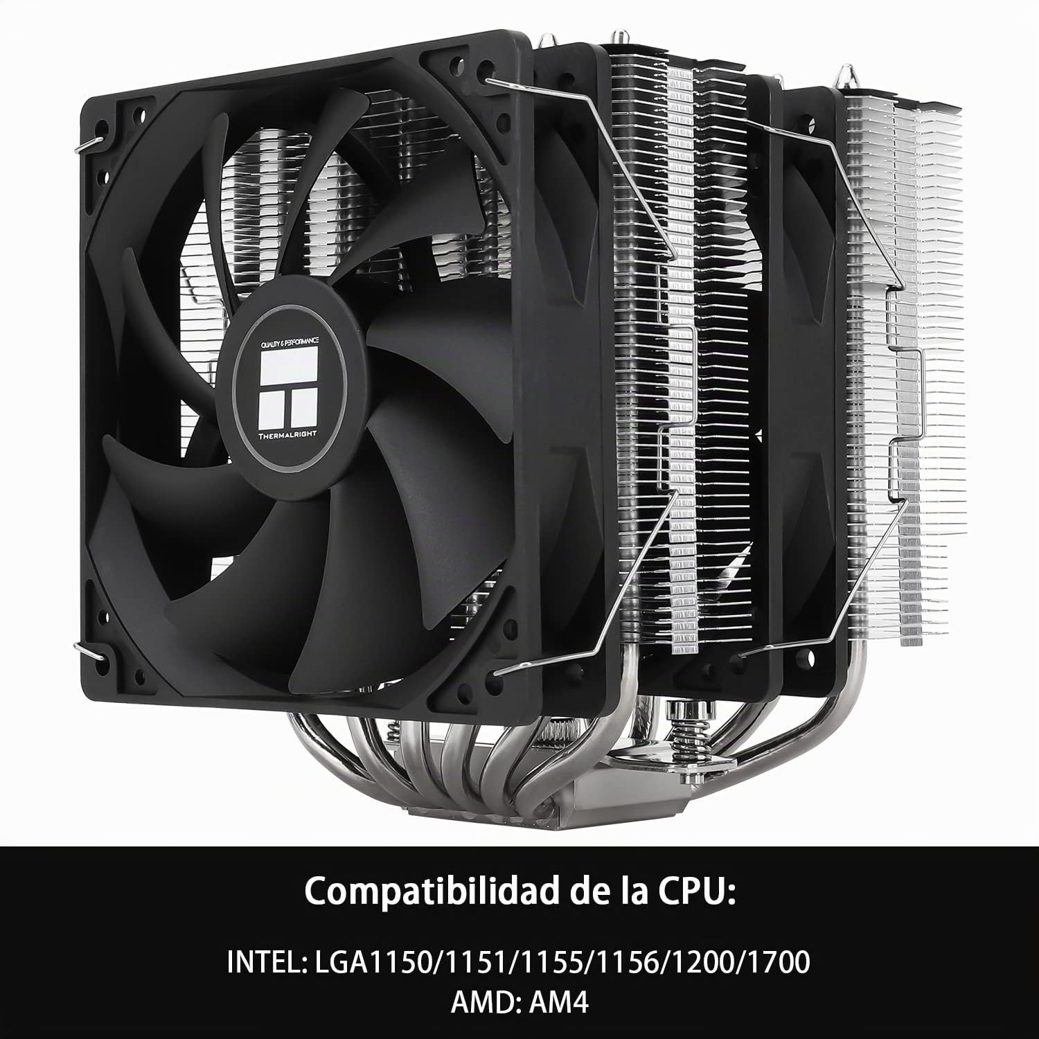 TR Peerless Assassin 120 SE Enfriador de aire CPU, PA120 SE, 6 tubos de calor enfriador de CPU, ventilador doble 120mm TL-C12C PWM, tecnología AGHP, para AMD AM4/Intel 1700/1150/1151/1200