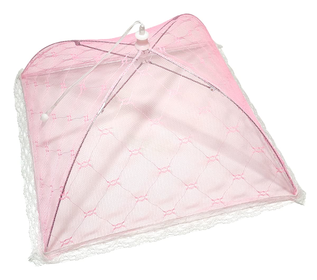 Coprivivande a Rete Pieghevole Anti Insetti, 40x40 cm Cupola Copri Alimenti, Copertura Tenda Ombrello per Cibi Protezione per Barbecue Picnic Contro Zanzare (Verde)