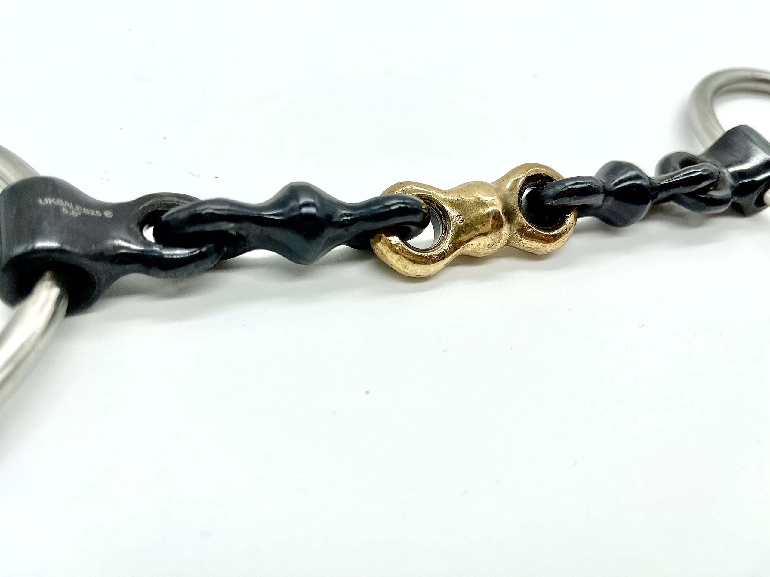 Loose Ring Sweet Iron Waterford with Copper link (UKSALES25® Horse Bits) (5.0 INCHES)