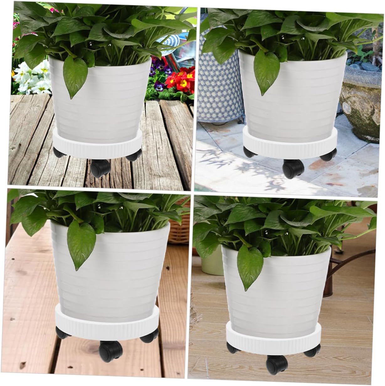 Heavy Duty Rolling Plant Tray with Wheels Flower Pot for Easy Use Planter Tray for Potted Plants and Bonsai Capacity