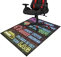 Vista 9 de Tapete para silla de juegos para alfombra de suelo de madera dura y baldosas, alfombra de juegos de 36"x48" para sala de juegos, alfombra