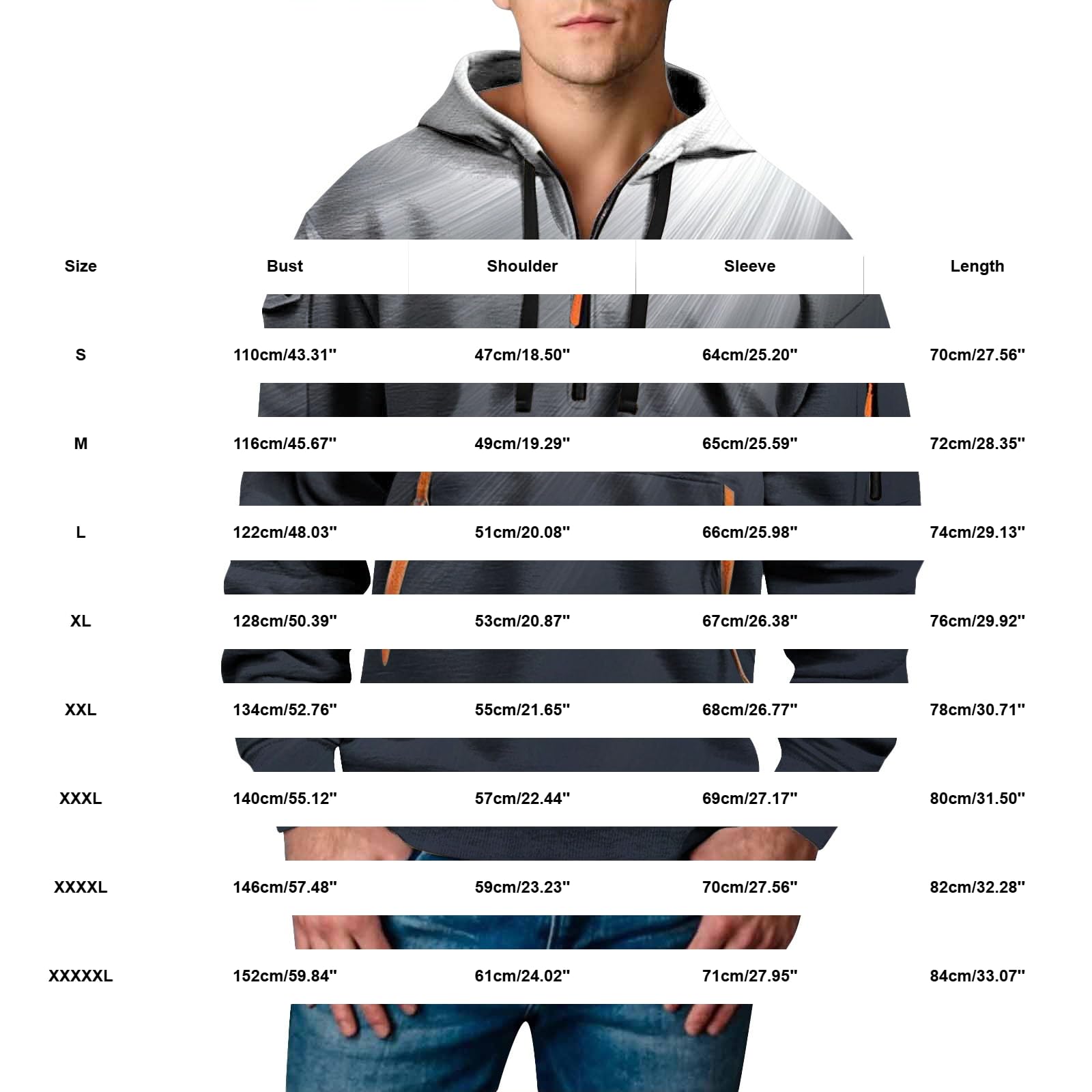 Sudaderas con Capucha Corta Sudadera De Manga Larga para Hombre, Estilo Otoño, Estampado 3D. Camiseta Exteriores. Naranja Hombre (Gy2, XL) Entrenamiento Boxeo Jersey Camisa Sin Mangas