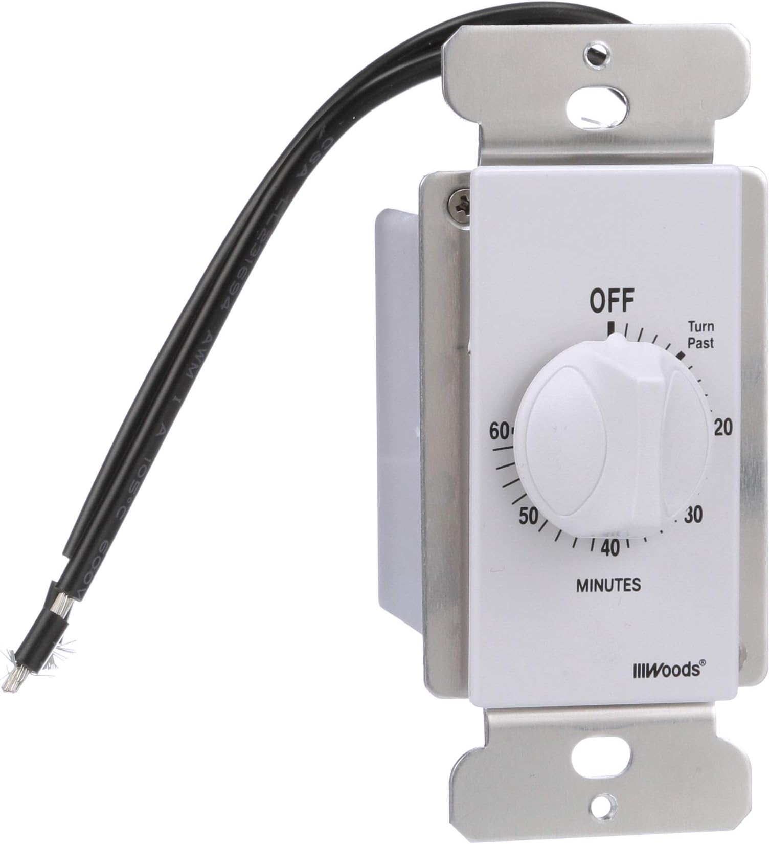60 Minute Spring Wound Timer; White, 59717