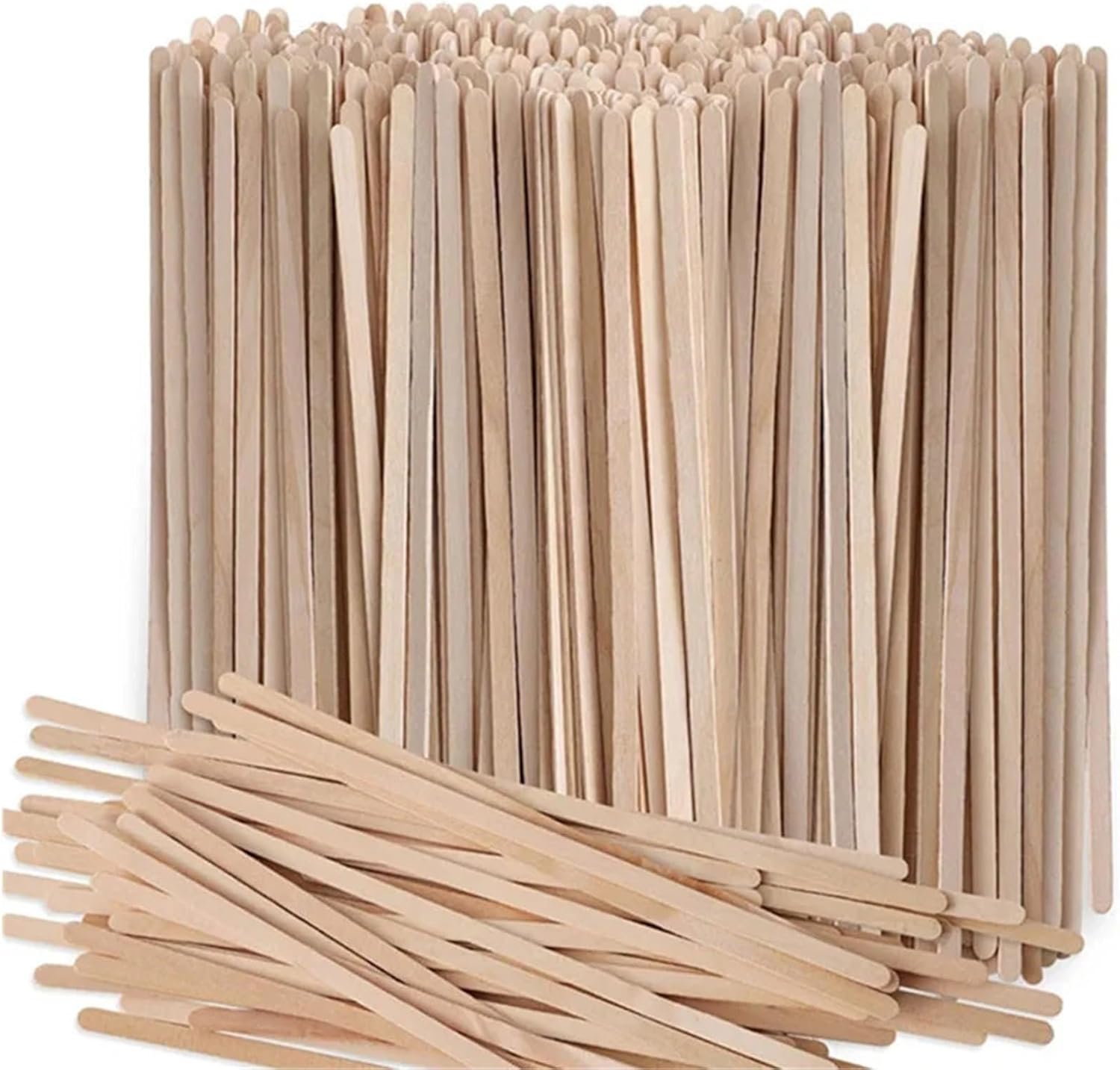 Biodegradable Disposable Wooden Stir Sticks – 1000 Pcs for Coffee, Hot/Cold Beverages | Ideal for Home, Bar & Cafe