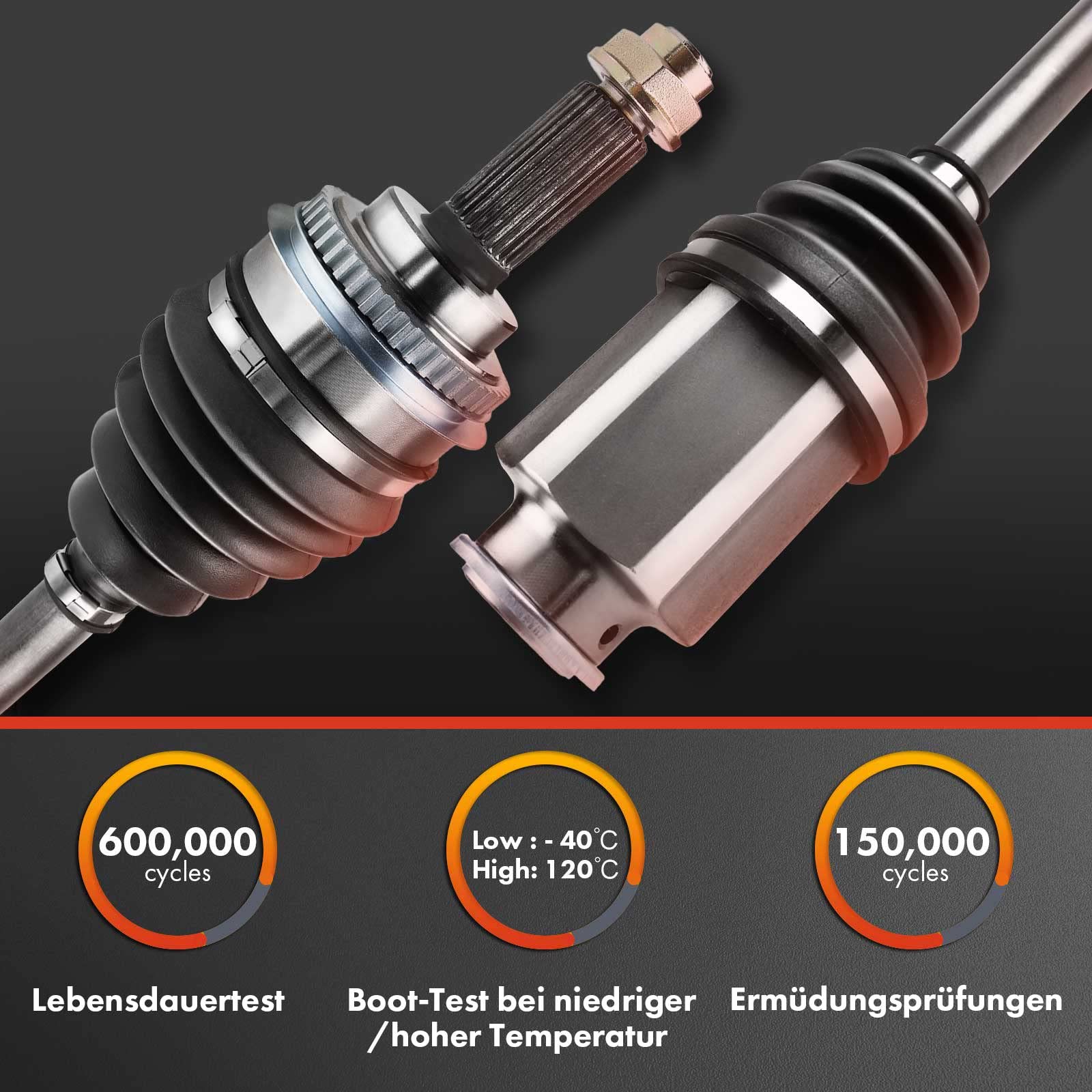 Frankberg 2 x wał napędowy, oś przednia, kompatybilna z Volt 1,4 l 2012-2022 Ampera R12 1,4 l 2011-2015, zamiennik # 20997647