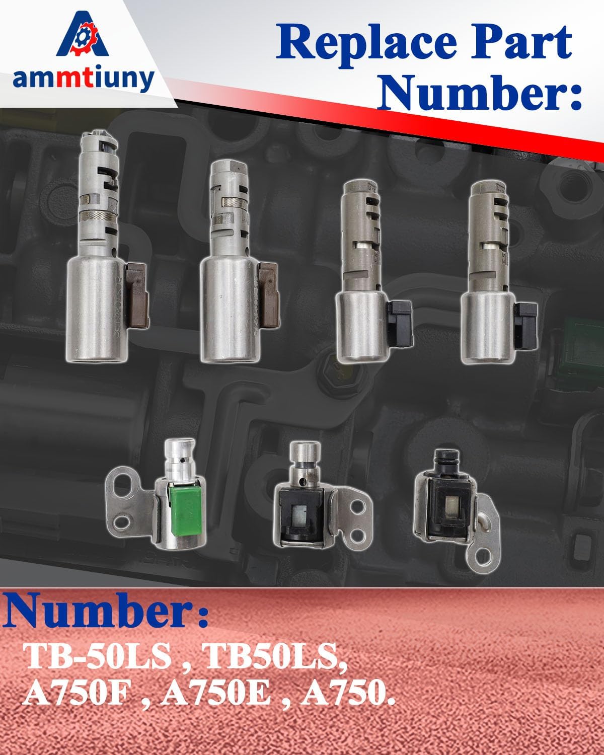 Refurbished parts 7PCS Transmission Solenoid Kit Fits for Kia Lexus LX470 GS470 for T-oyota Suzuki Grand Vitara Sorento 2000-2011 TB-50LS A750F A750E A750 5 Speed Transmission Solenoid Valve