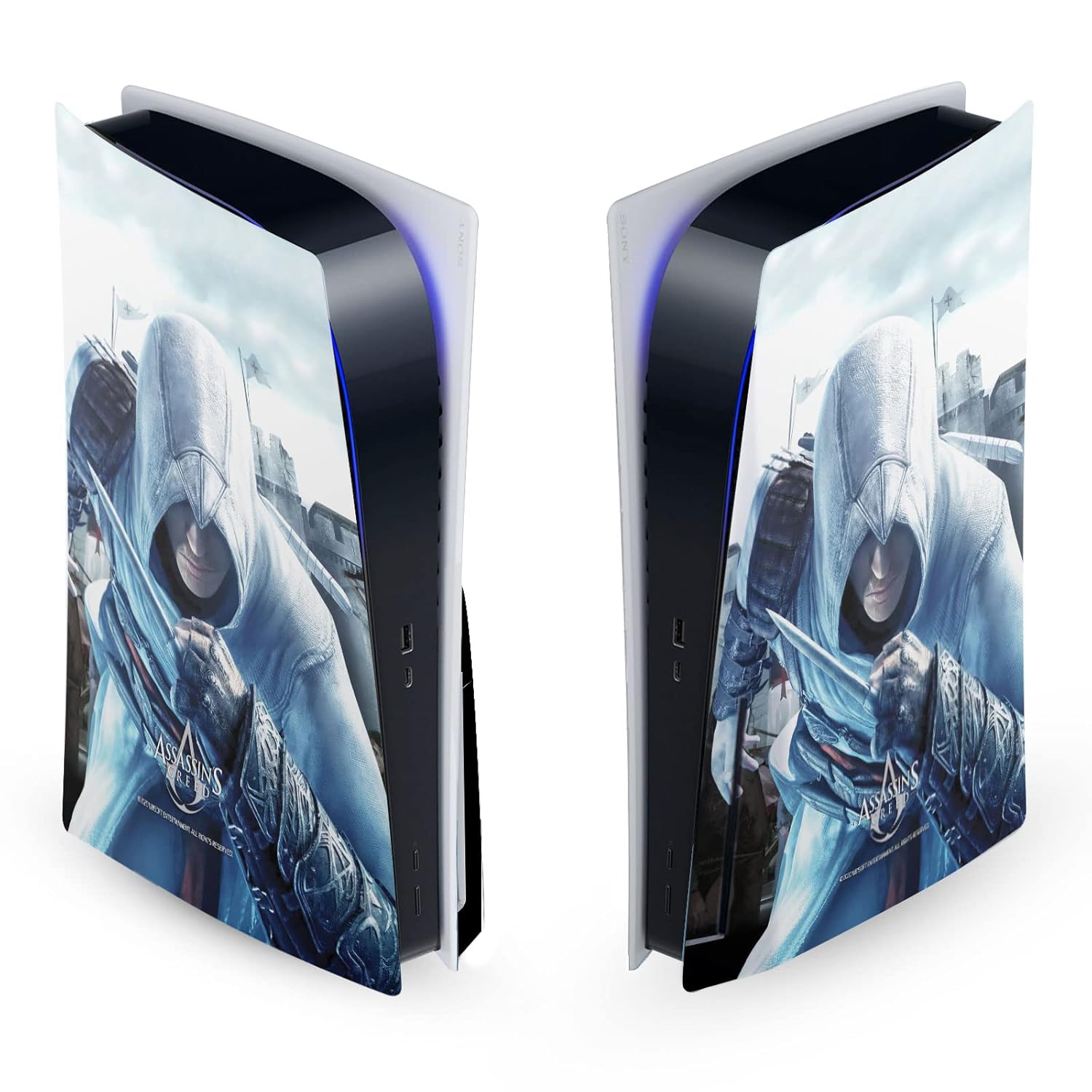 Head Case Designs Officially Licensed Assassin's Creed Altaïr Hidden Blade Key Art Vinyl Faceplate Sticker Gaming Skin Case Cover Compatible with Sony Playstation 5 PS5 Disc Edition Console