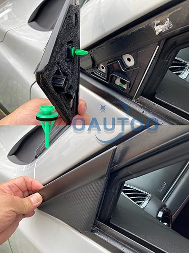 Miniatura 3 de OAUTOO Clip de moldeo de pilar de nailon verde de 15 piezas con sellador para KD53-50-M38, BJS7-50-M38, Mazda 3,6, CX-3, CX-30, CX-5, CX-9, MX-30 EV