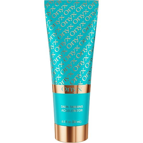 Onyx Strongest Dark Tanning Accelerator Lotion - Effective Tan Enhancer for Indoor & Outdoor Sun - Accelerates Melanin Production - No Stains & Streaks | Super Moisturizing | Tropical Scent | No-SPF