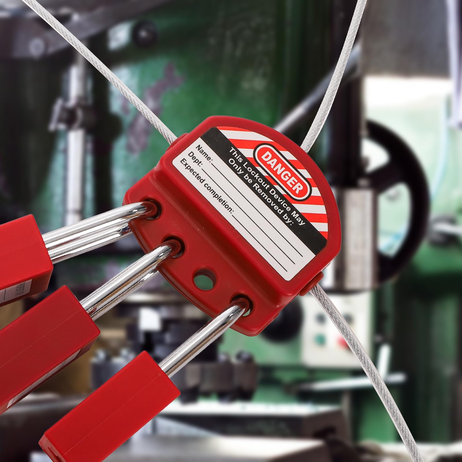 Lockout Tagout Cable Locks - 2 Pack -7