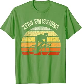 ZERO EMISSIONS Ride Your Bike Cycologist Save Earth Cycling T-Shirt