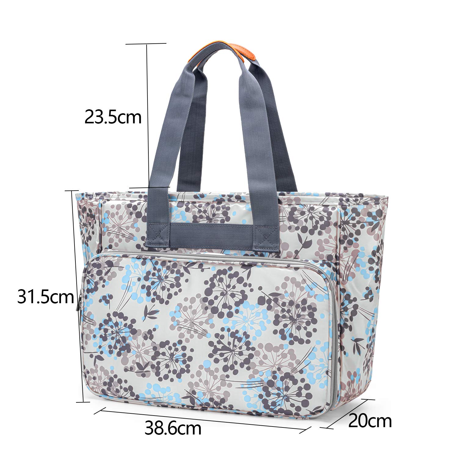 Yarwo Sac pour Broderie Kit, Sac de Transport pour Broderie au Point de Croix, Sac de Rangement pour Cerceaux de Broderie, Fils de Couleur Ou d'autres Accessoires de Broderie, Pissenlit