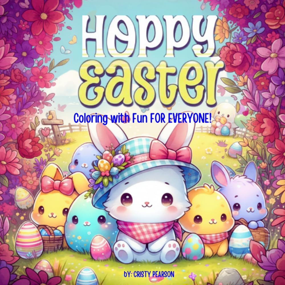 Hoppy Easter Coloring Book for Kids & Families – A Fun, Relaxing Spring Activity Book