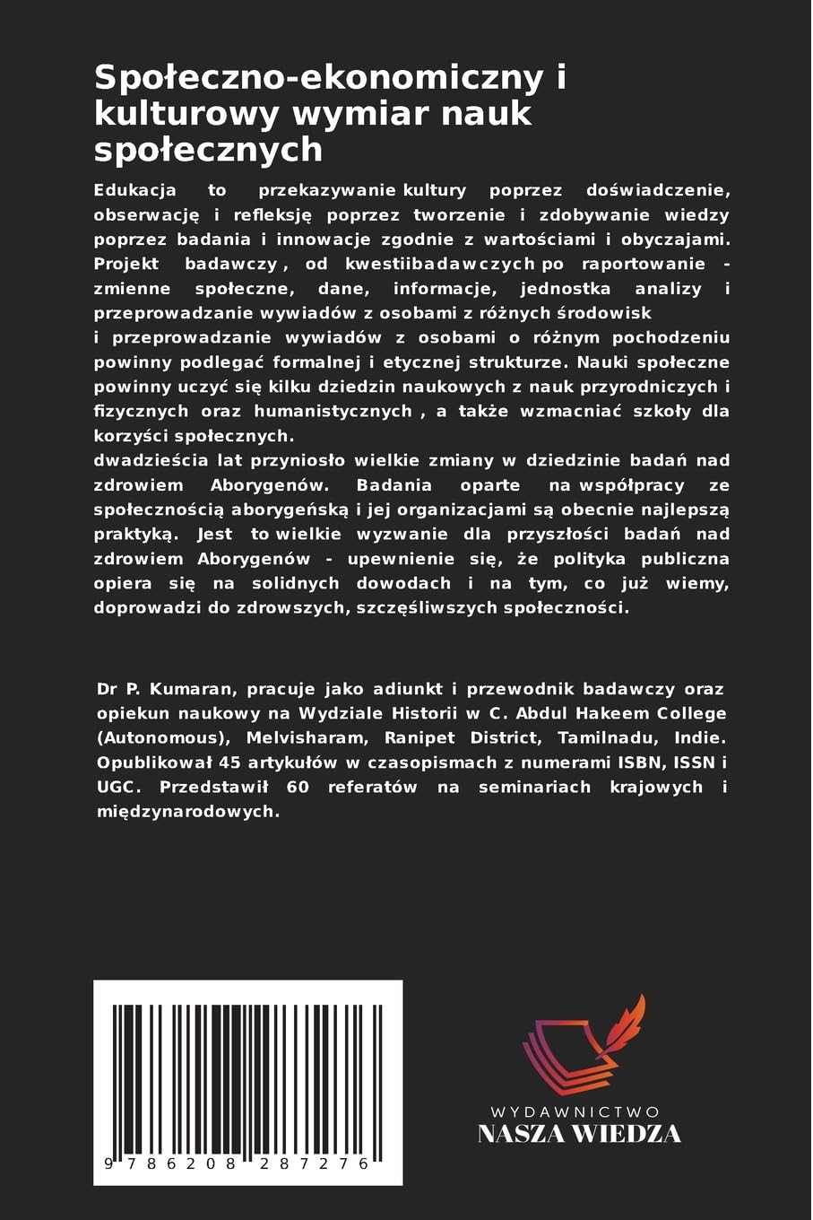 Spoleczno-ekonomiczny i kulturowy wymiar nauk spolecznych