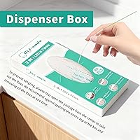 Vista 5 de Hilo dental 3 en 1, hilo dental definitivo, hilo dental con enhebrador, hilo dental de puente, para retenedor, frenos, ortodoncia, hebras